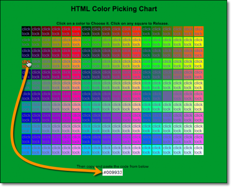 HTML Color Chooser