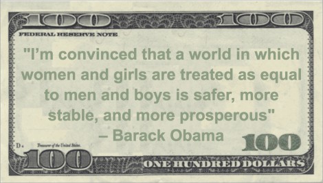 Barack Obama Women Prosperity